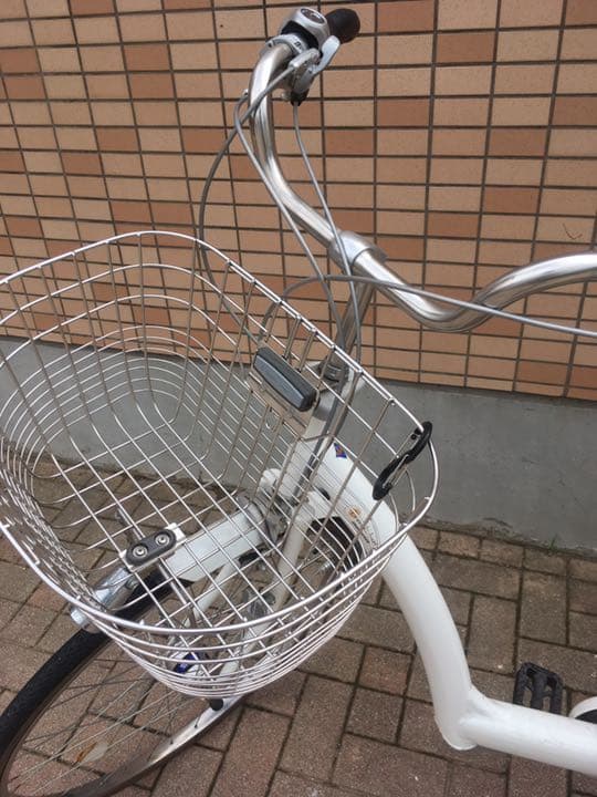 【ブリジストン】子供乗せ自転車　ホワイト