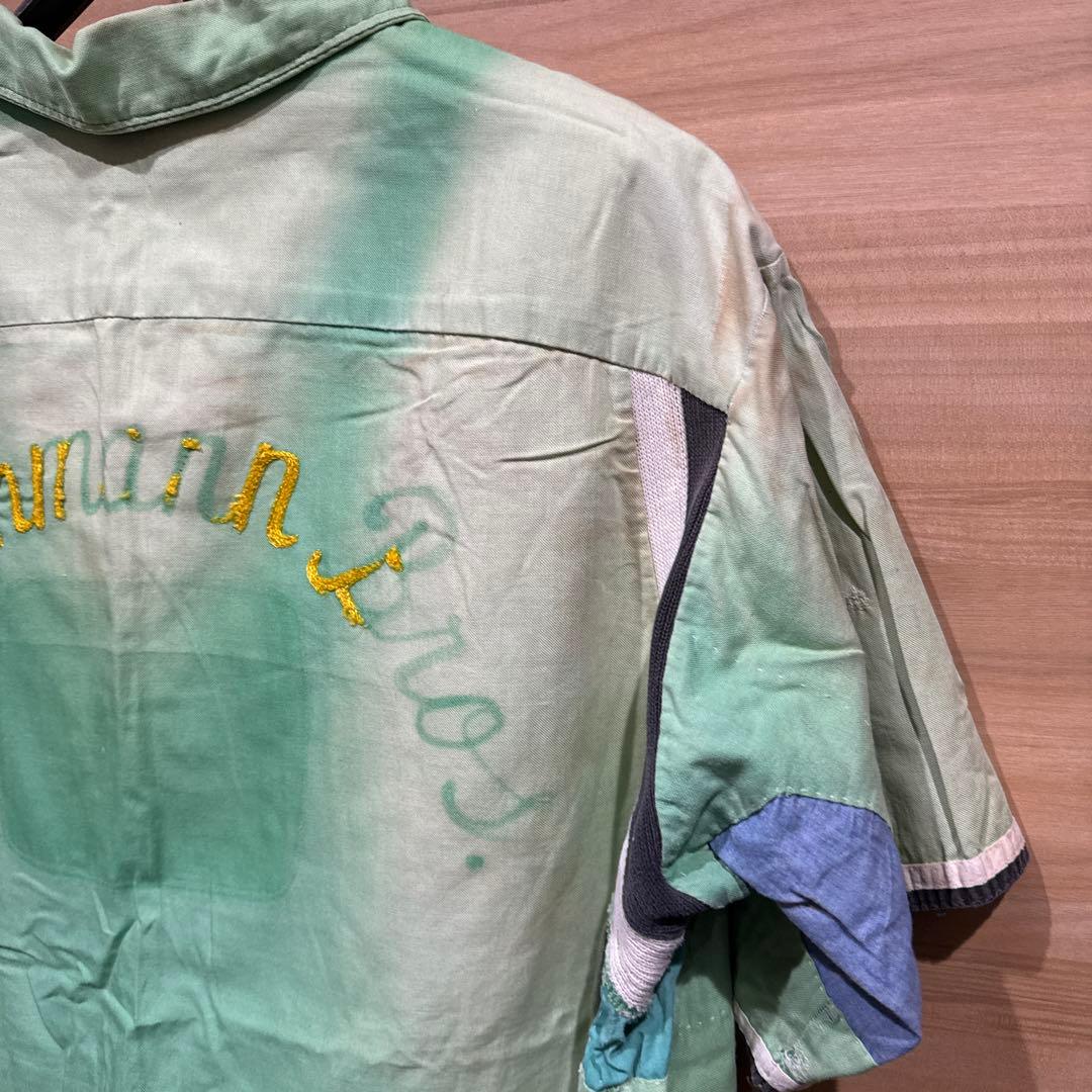 着画あり　60's 60年代 ボウリングシャツ XL