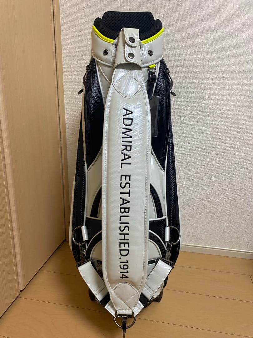 ADMRIAL ゴルフバッグ ホワイト ブラック