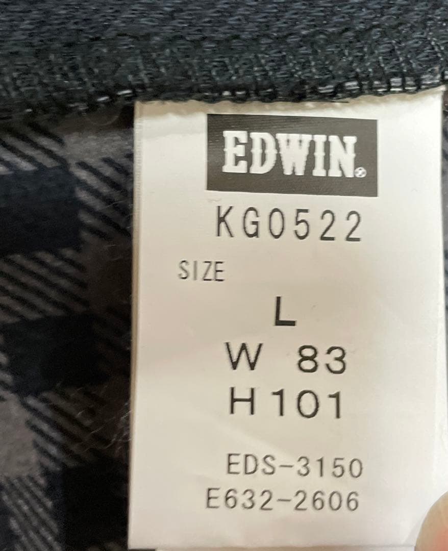 さらにお値下げ❗️EDWINエドウィンゴルフ迷彩柄裏地あっかたパンツウェアLサイズ