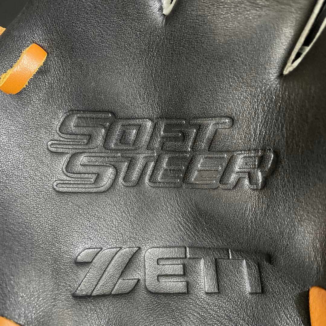 ZETT ゼット少年軟式グローブ ブラック/レッド　SSサイズ