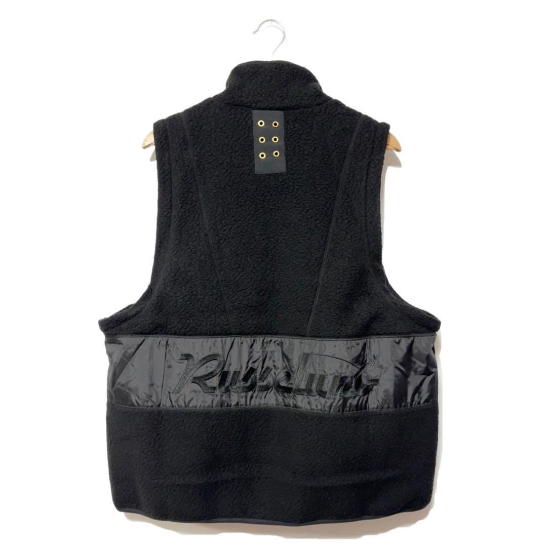 新品 ラッセルノ 2WAY ボアフリース ジャケット ブラック L 5 ベスト