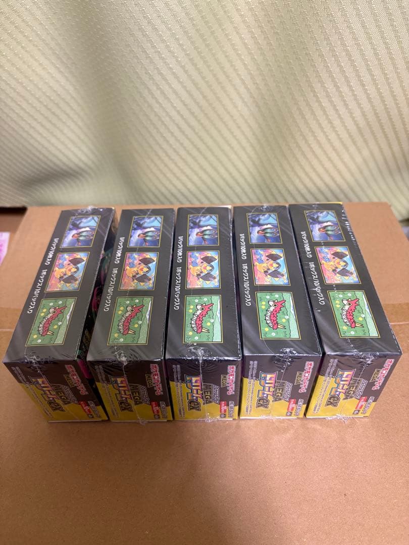 MEGAドリームEX 5BOX シュリンク付き 新品未開封 ポケモンカード