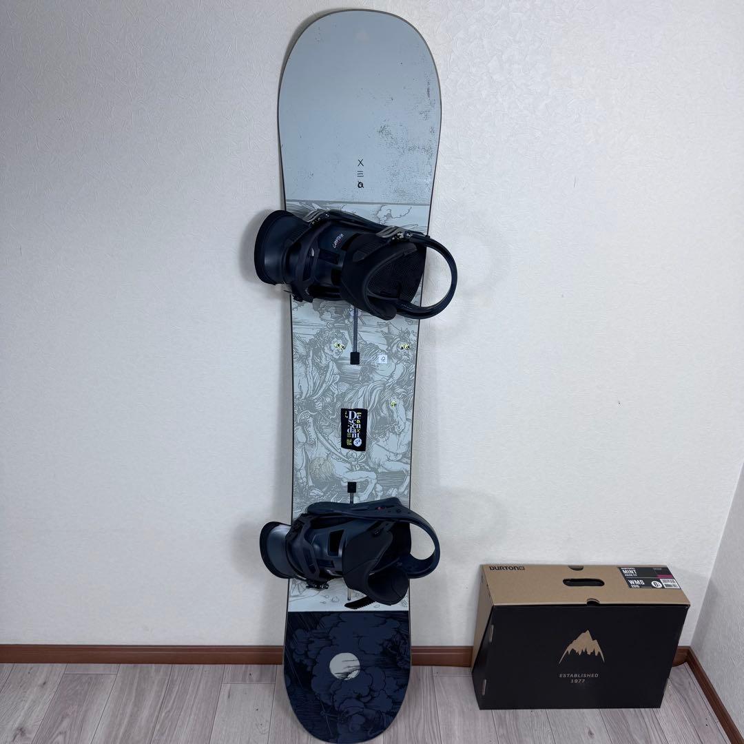 BURTON DESCENDANT 152cm スノーボード 4点セット