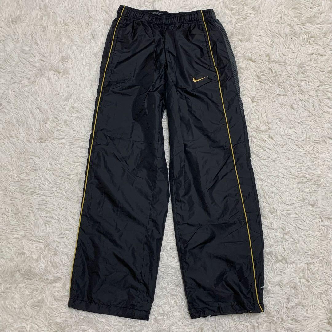 美品✨ナイキ ジャージ セットアップ ナイロンジャケット パンツ 黒金 Y2K