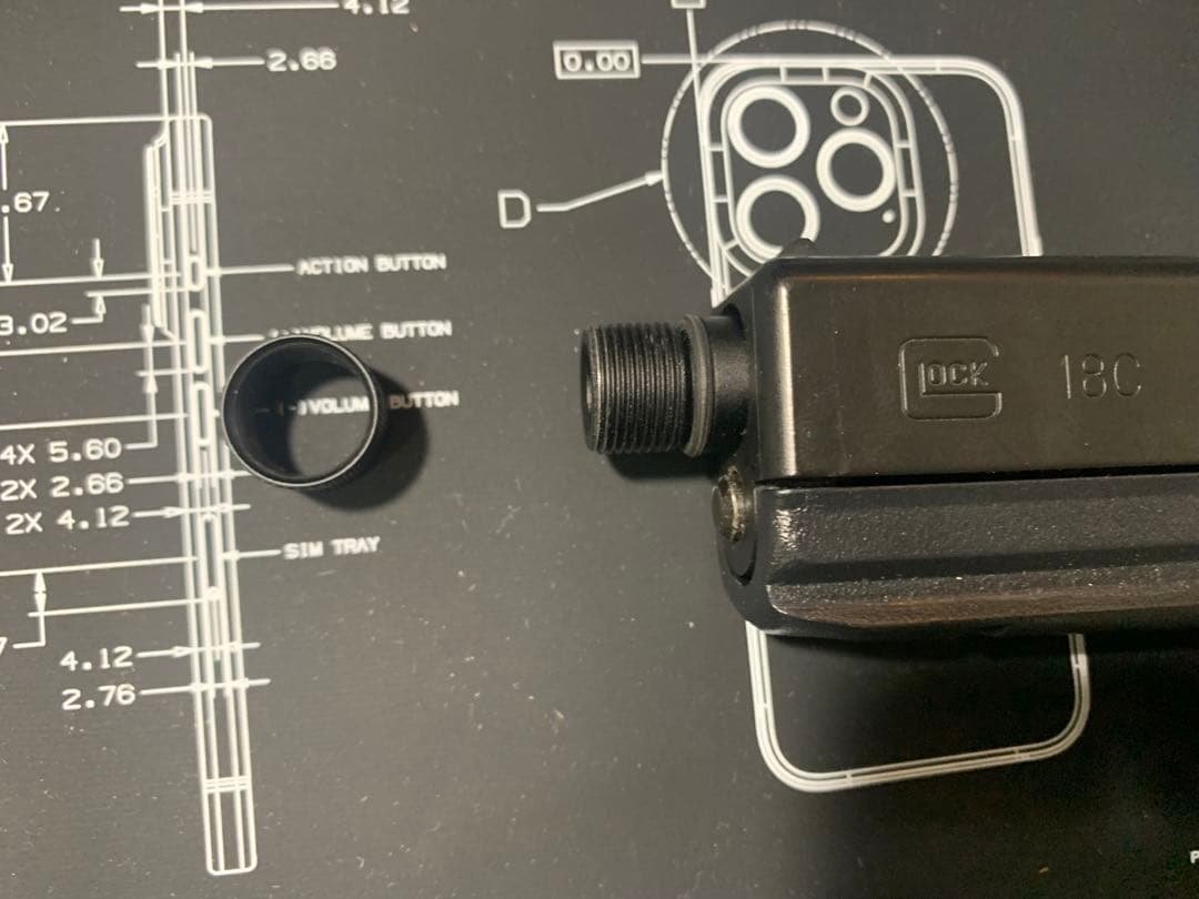 r*o様 東京マルイ Glock 18C ガスブロガン 9x19 光学サイト搭載