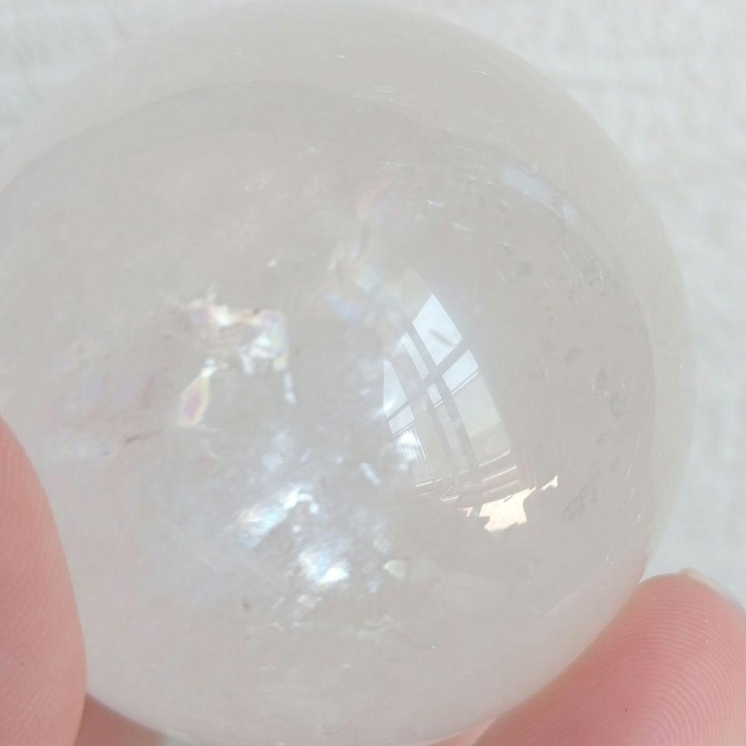 シラ　虹　ホワイト水晶