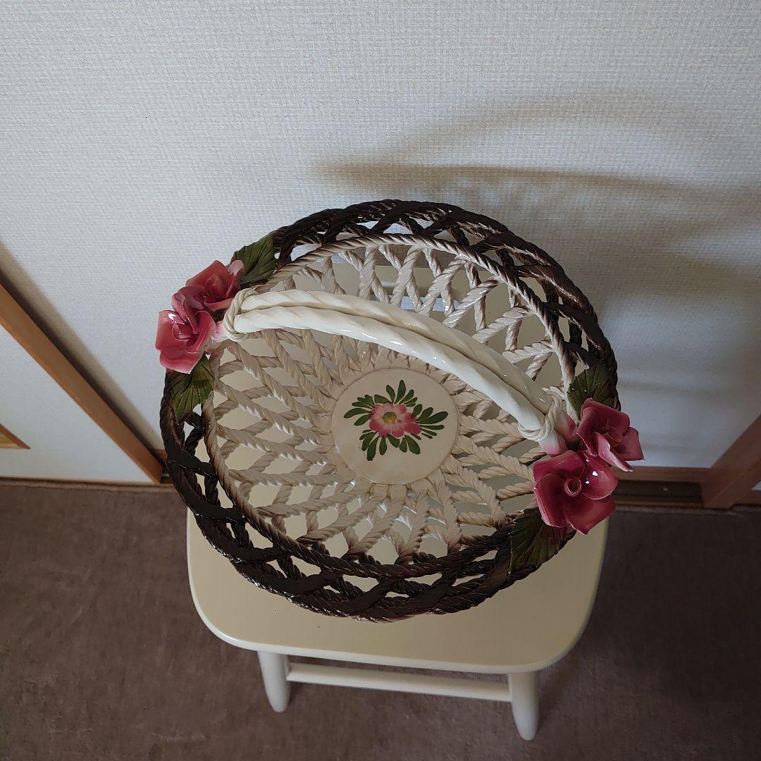 美品陶器バスケット