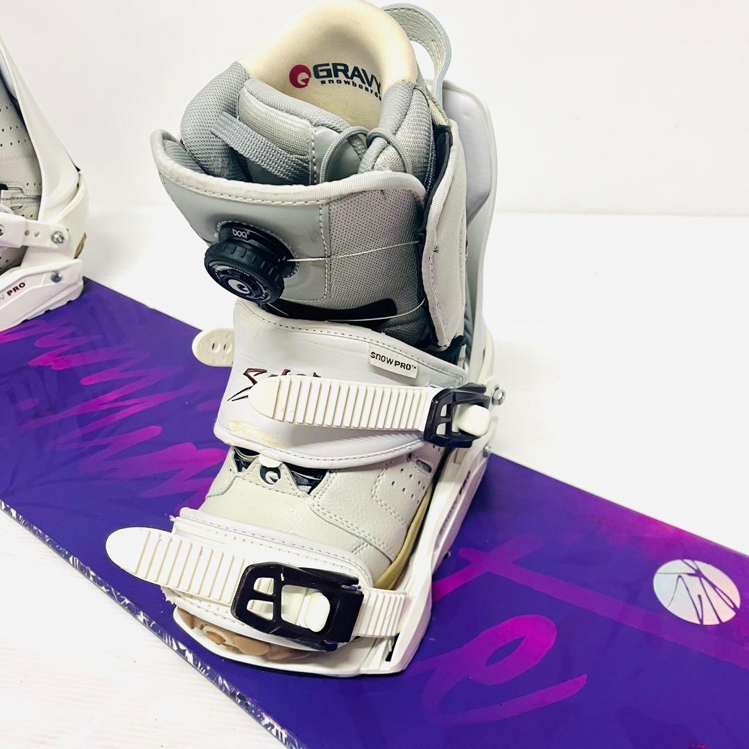 女性用　K2 ケーツー　スノボセット　スノーボード　セット　ブーツ　ビンディング