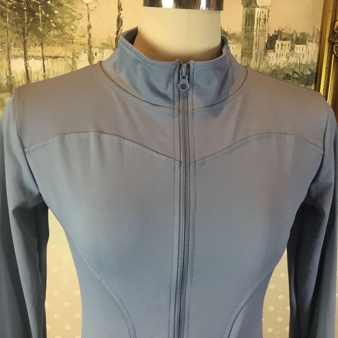 LULULEMON☆ サイズXL フィットジャケット スモークブルー