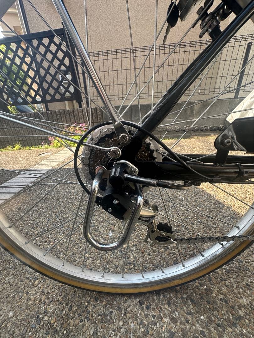 電動アシスト自転車26イン(色　黒) 防犯登録抹消届済　大阪近隣の方配達Ok