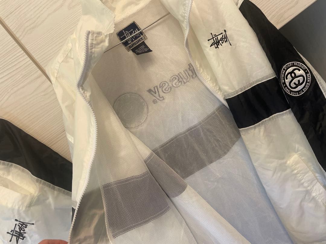 未使用USA製old stussyLセットアップ刺繍ロゴStussySport