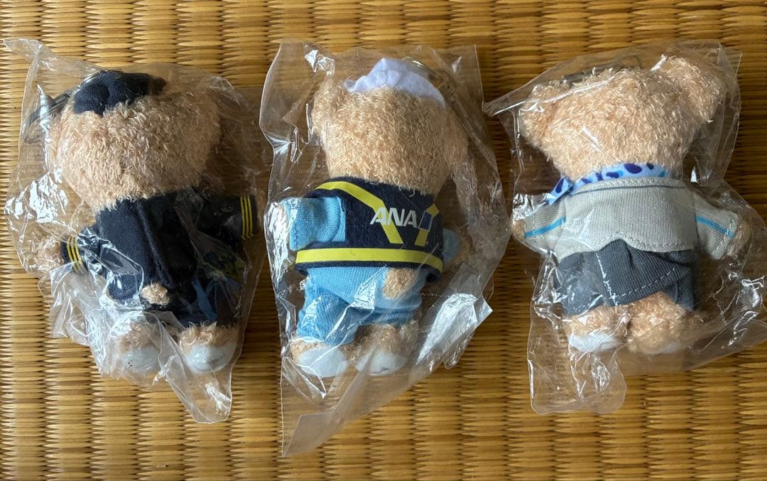 ANA限定ベア ダッフィーぬいぐるみ 3体セット
