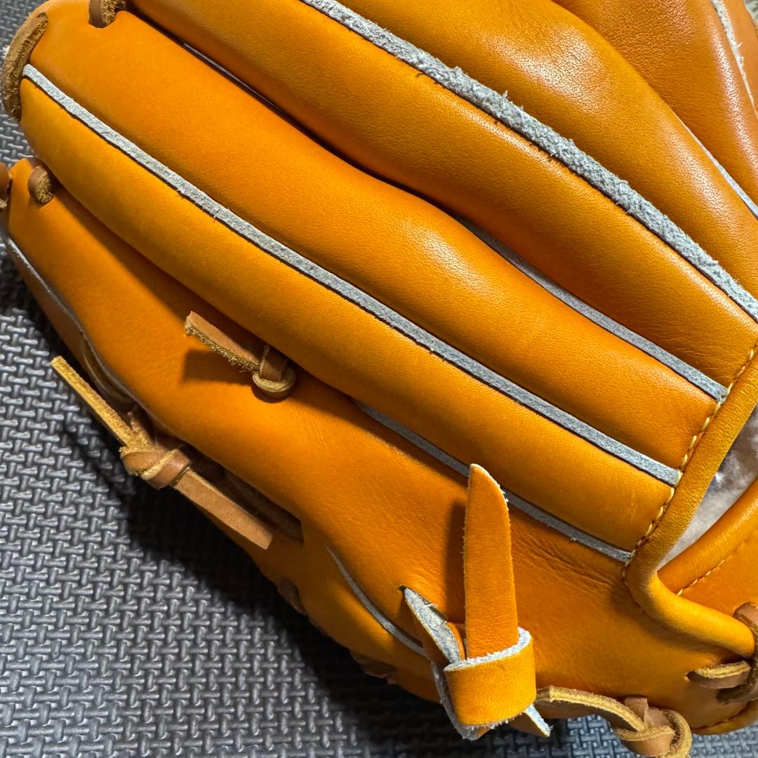 MIZUNO PRO 軟式　グローブ　右投げ　カラー(オレンジ系) ミズノプロ