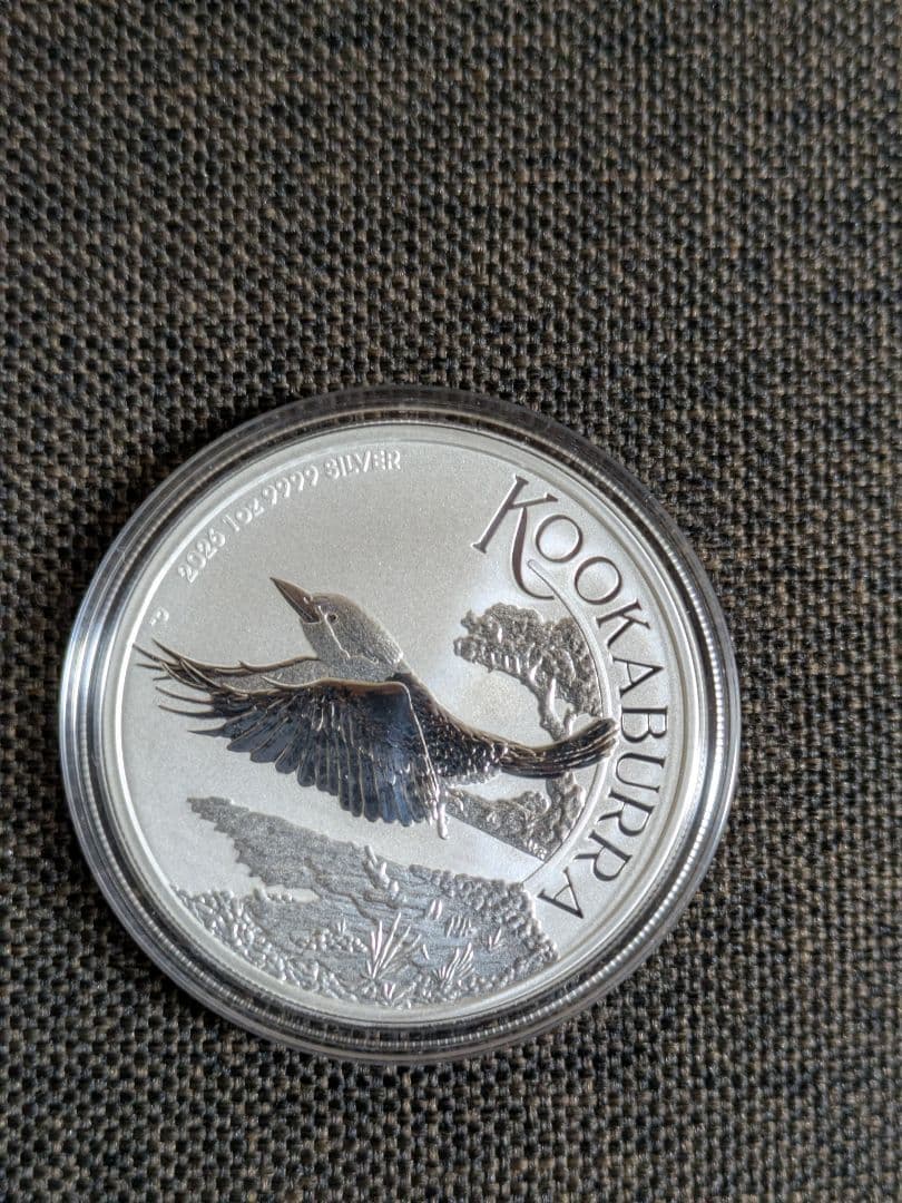 カワセミ銀貨 1オンス 2026年 Kookaburra 1ドル 銀貨 ケース付