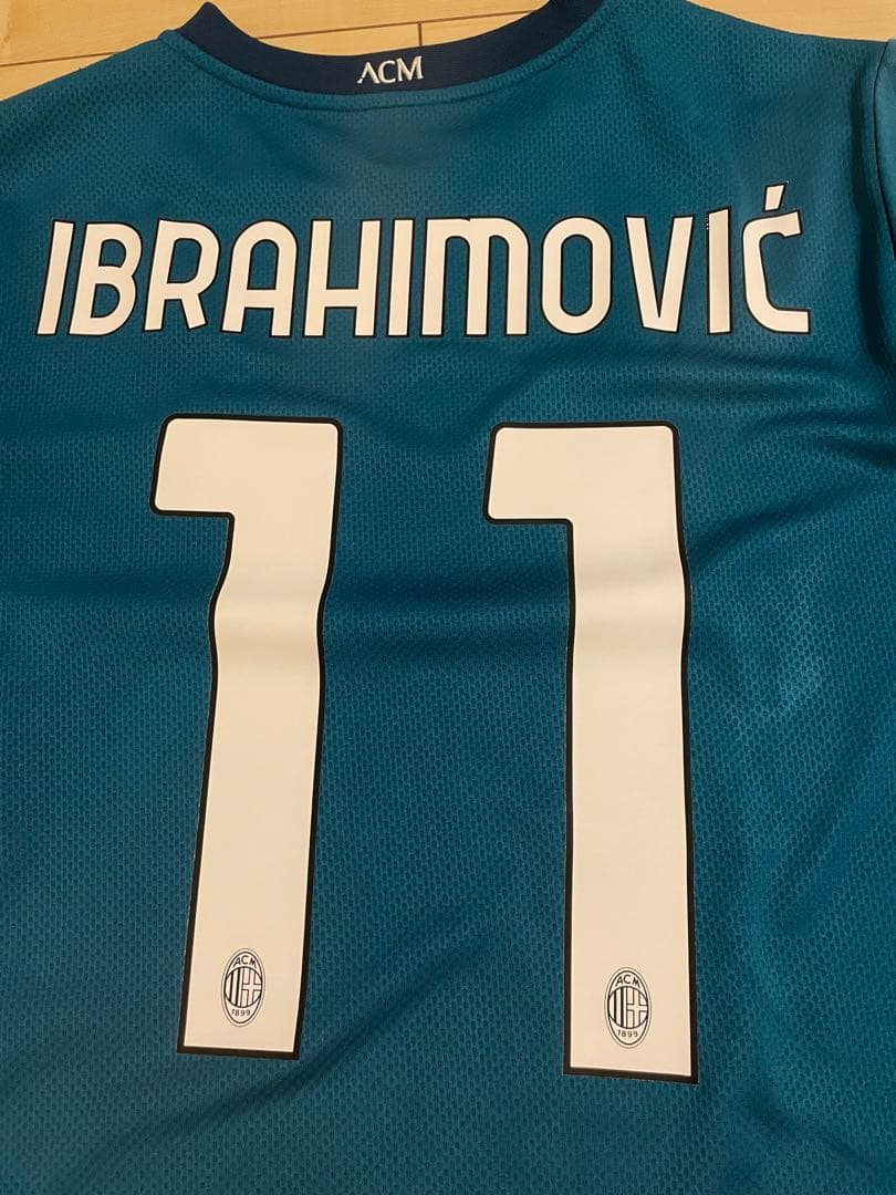 イタリアサッカーユニフォームセリエAプーマACミランイブラヒモヴィッチ水色ACM