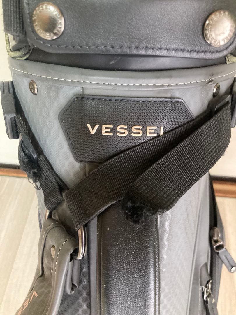 Vessel キャディバッグ グレースタンドフード無し使用感有り