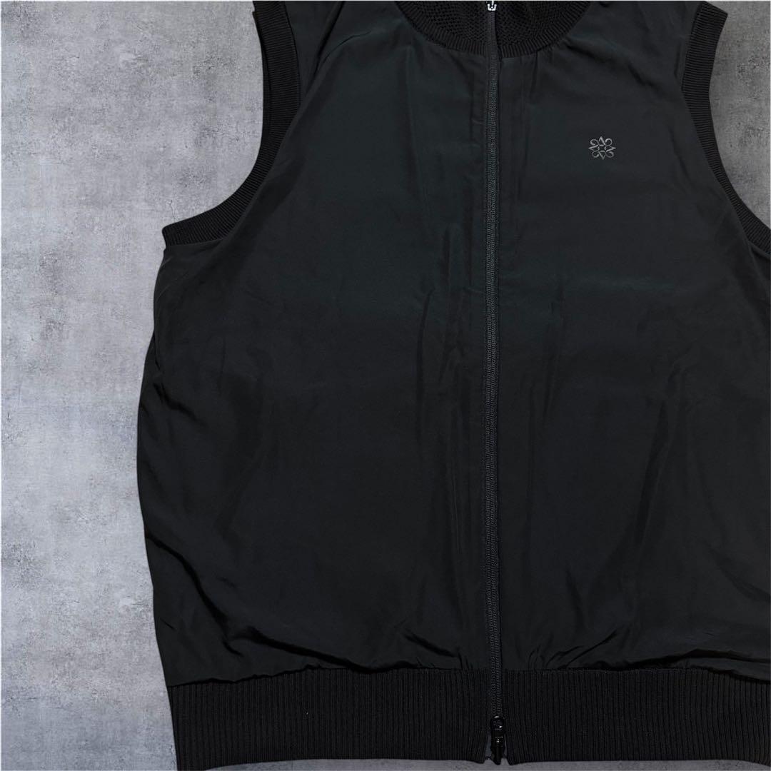 ✨極美品✨　St Andrews 天竺千鳥　リバーシブル　ニットベスト　黒　L