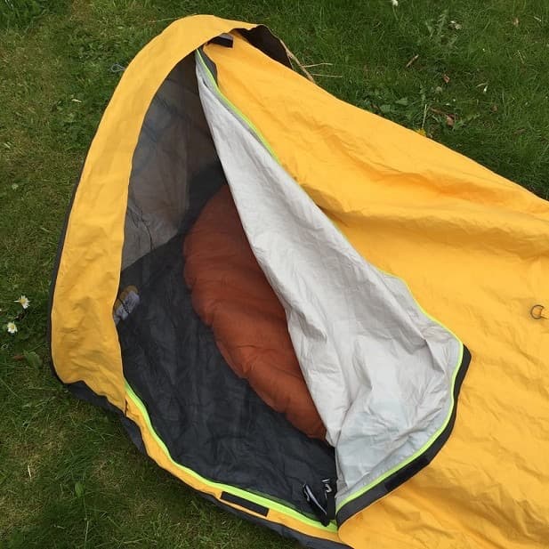 アウトドアリサーチ Intersteller Bivy 3層防水透湿生地 使用