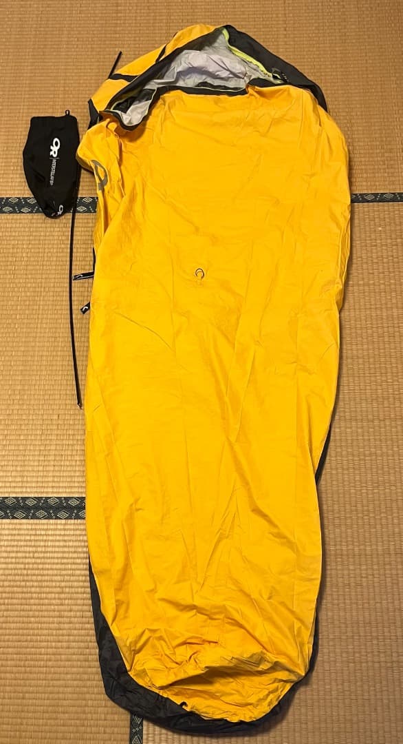 アウトドアリサーチ Intersteller Bivy 3層防水透湿生地 使用