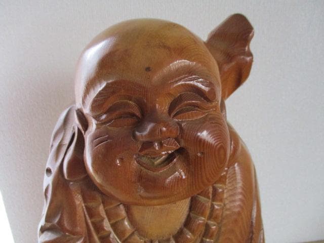 七福神　布袋様　大黒天様　木彫り　石？ 　4点