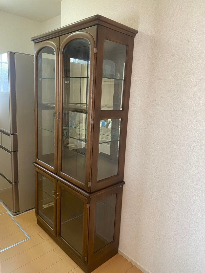 karimoku カリモク 飾り棚 ガラスケース キャビネット 引き取り限定