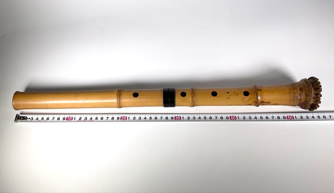 尺八　都山流　松風　在銘　中継ぎ 全長 約54cm　和楽器