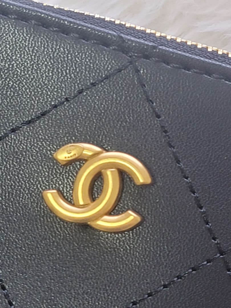 ノベルティ CHANEL 黒 キルティング ポーチ