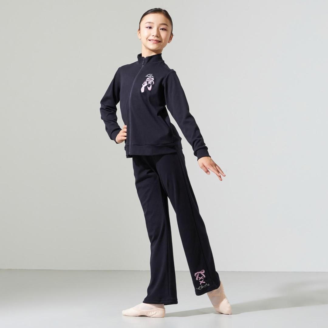 チャコット ウォームアップ上下　140cm ネイビー