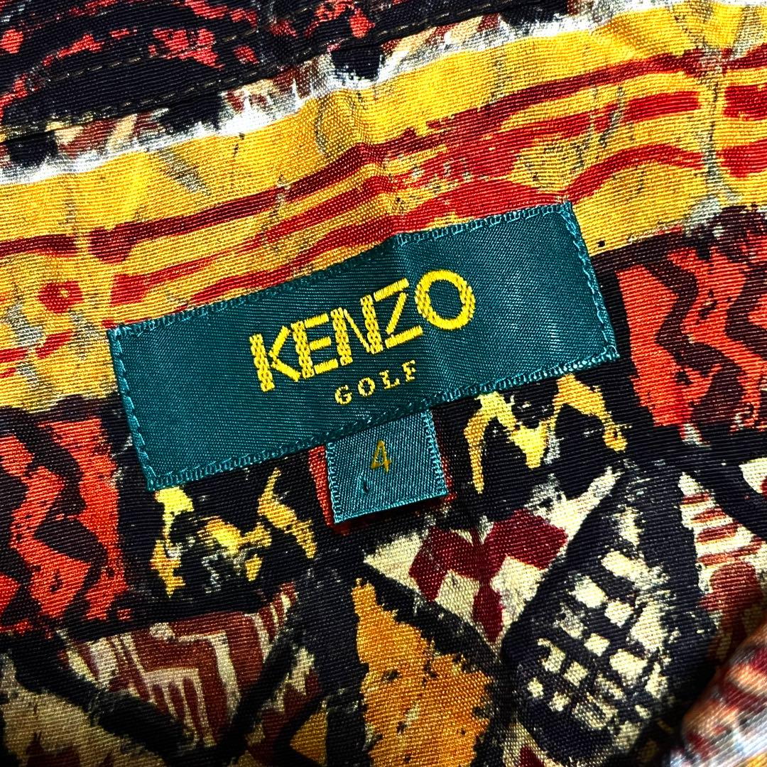 【レーヨン100%】【4】KENZO GOLF レーヨン シャツ メンズ