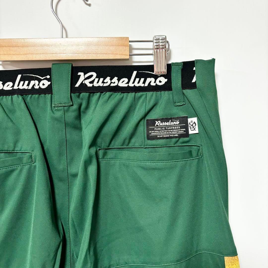 ラッセルノ ゴルフ ストレッチ スキニー カーゴ ロングパンツ グリーン XL6