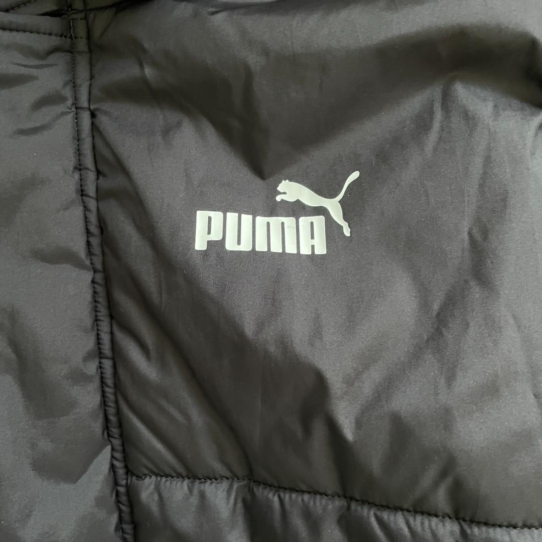 美品/XXLサイズ✨PUMA ベンチコート ロング丈 軽量 黒 大きいサイズ