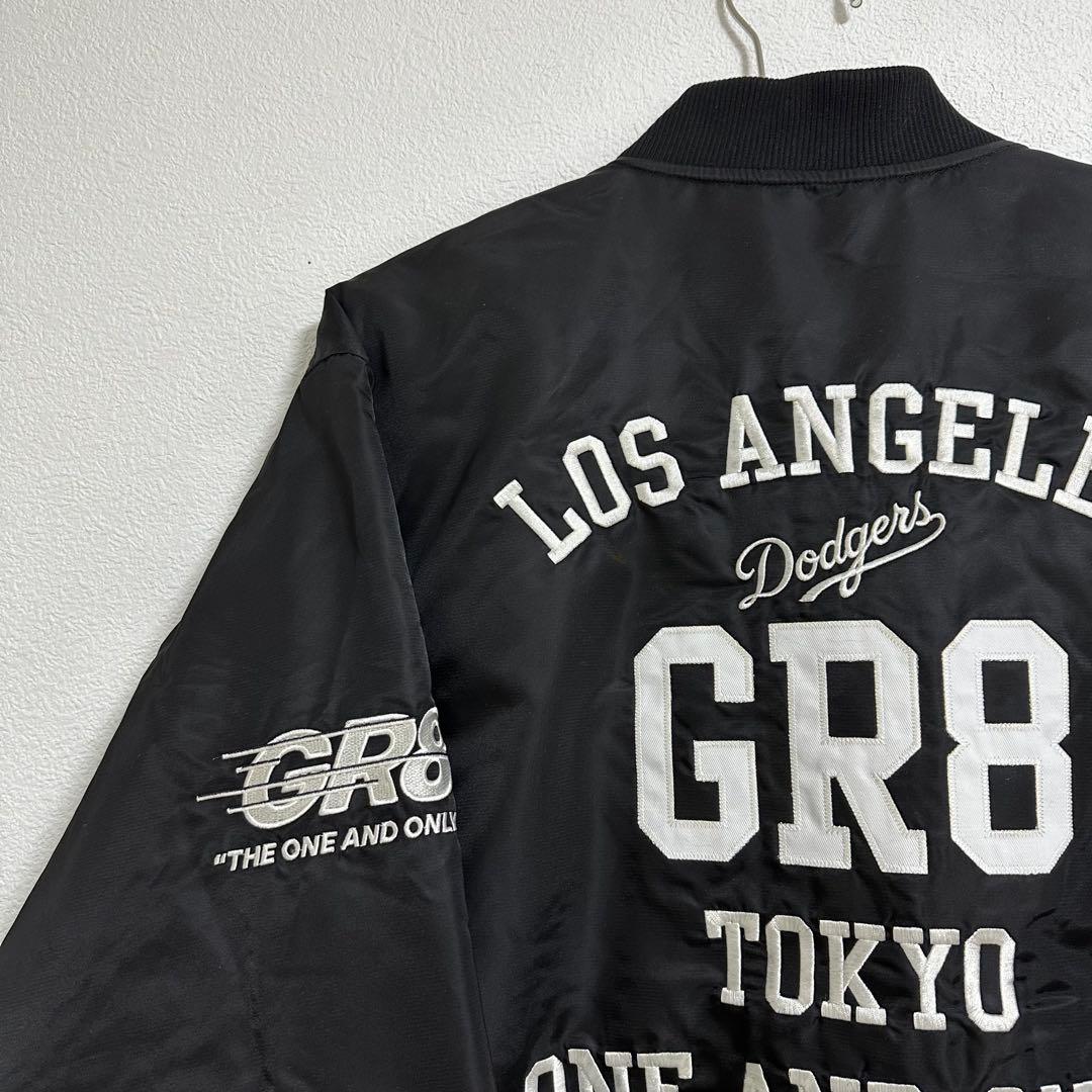 NEWERA ドジャース ナイロンジャケット ブラック GR8