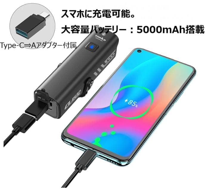新品未開封【TOWILD】CL1600　リモコン付　高機能自転車ヘッドライト