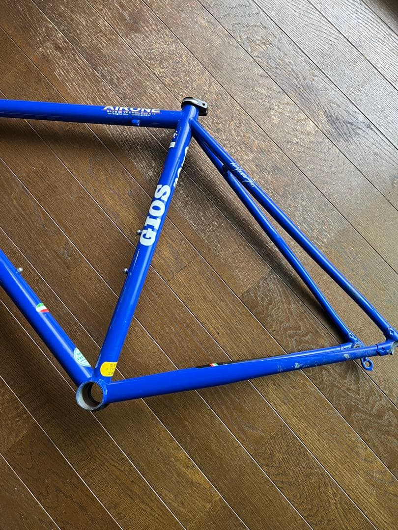 最終値下げGIOS AIRINE ロードバイクフレーム 48cm 青