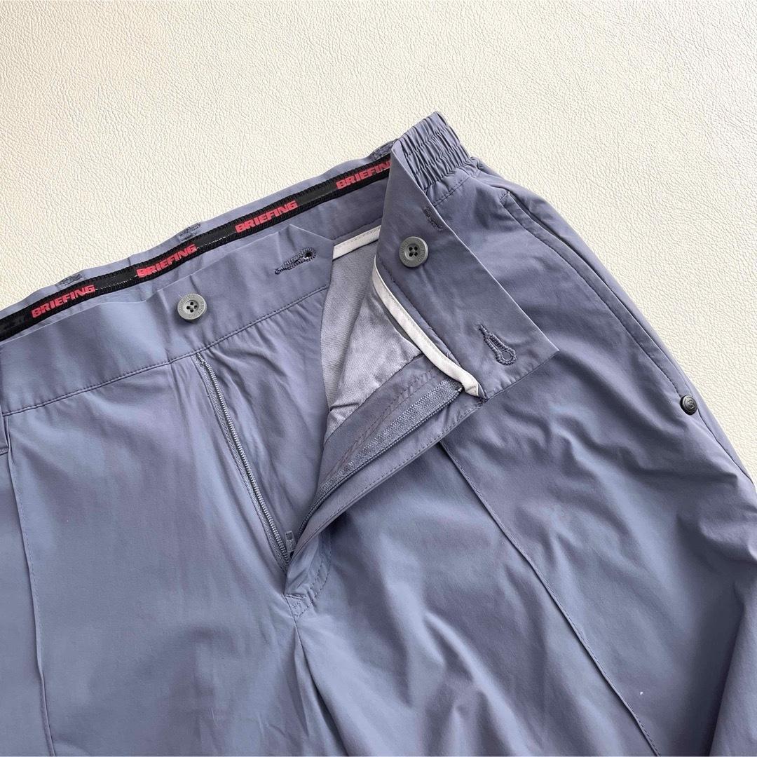 6725【美品】ブリーフィング　ストレッチパンツ　くすみパープル グレー 23年