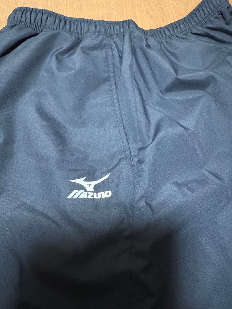 【美品】MIZUNOミズノ ウィンドブレーカー 上下セット ネイビー Mサイズ