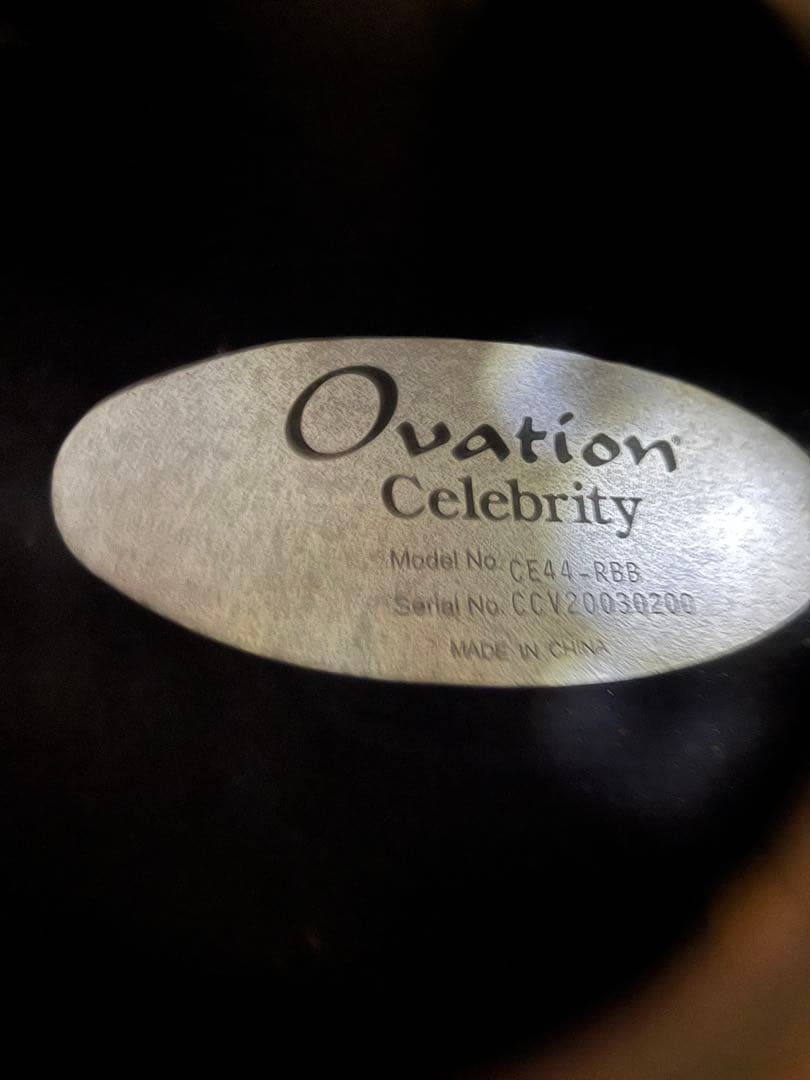 ギター moppy22 OvationCelebrityEliteCE44-RBB