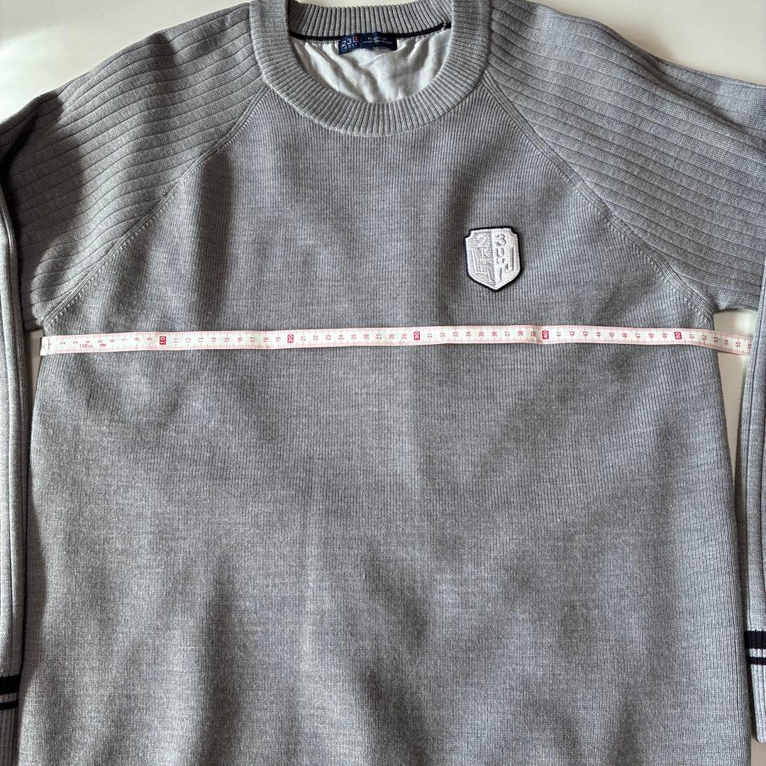 23区GOLF ゴルフウェア　エアシャット裏地付き　セーター size LL