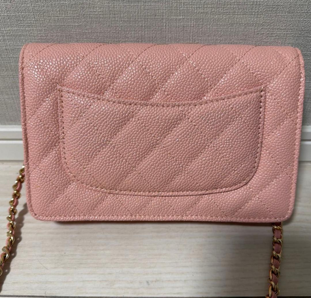 CHANEL 　シャネル　チェーンウォレット　ピンク　ノベルティ