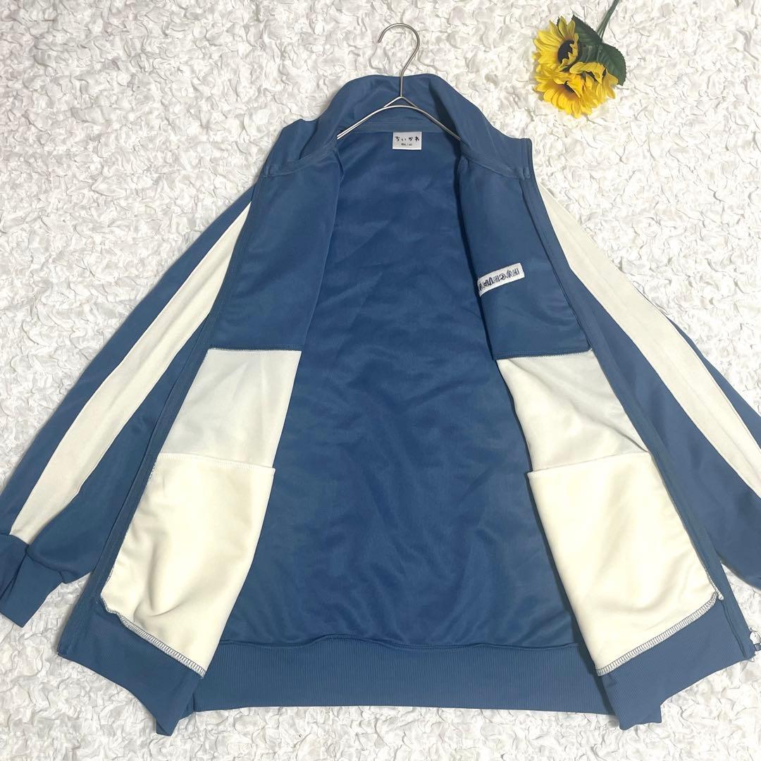【極美品】ちいかわ ハチワレ トラックジャケット セットアップ ブルー L