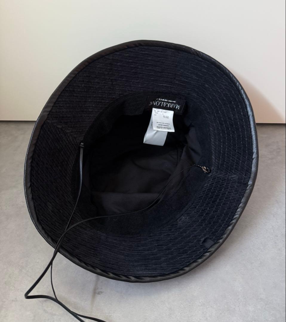 美品 ★ MARK&LONA バケットハット 帽子 マーク&ロナ 秋冬 正規品