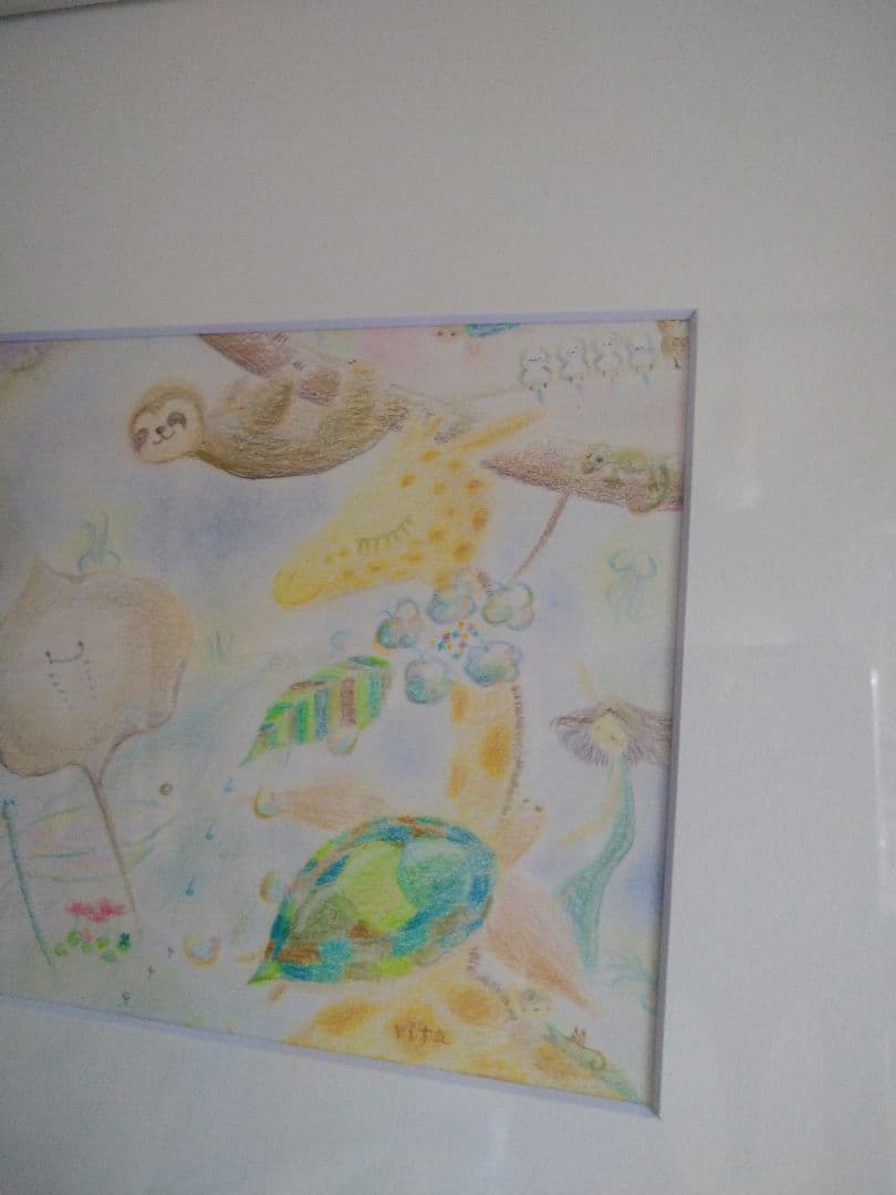 色鉛筆画　原画　一点物【truthe and truce 真実と休戦】