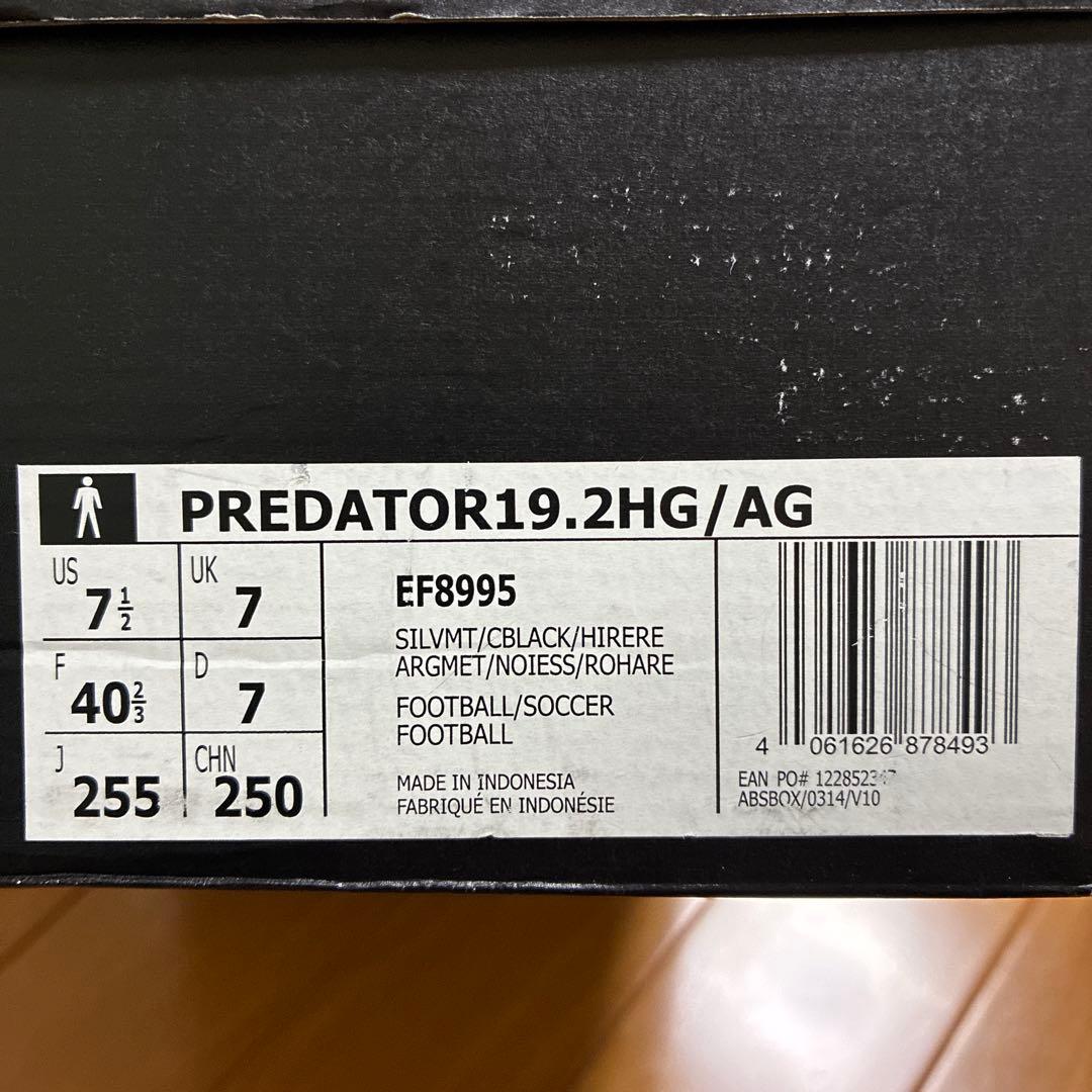 シューズ adidas PREDATOR 19.2 HG/AG 25.5cm
