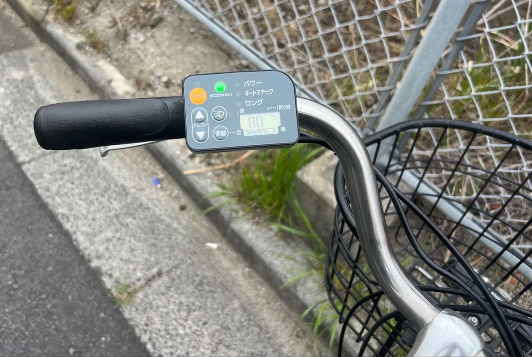 パナソニックエコナビ付き電動アシスト自転車26インチ関東圏配送可能 程度良好