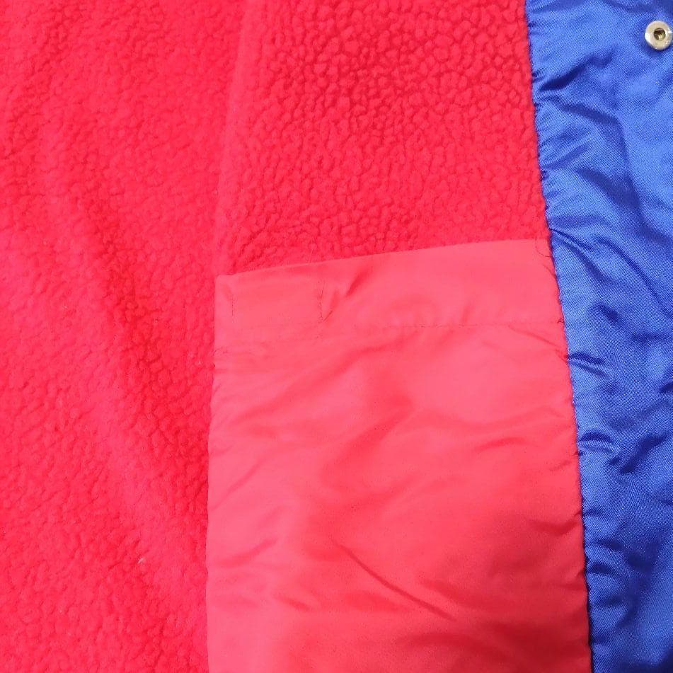 希少 80s アディダス デサント製 ベンチコート L 裏起毛 ビンテージ 青
