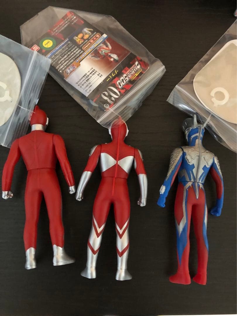 ウルトラヒーロー500 ソフビ9体&ブラザーズマント、キンガスパークセット