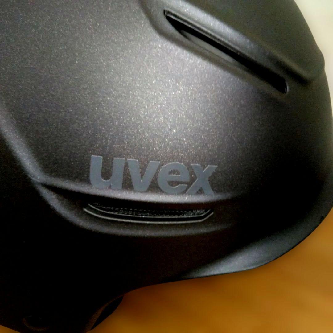 uvex ヘルメット　55-59㎝　ドイツ製　ダイヤル式サイズ調整　黒　美品