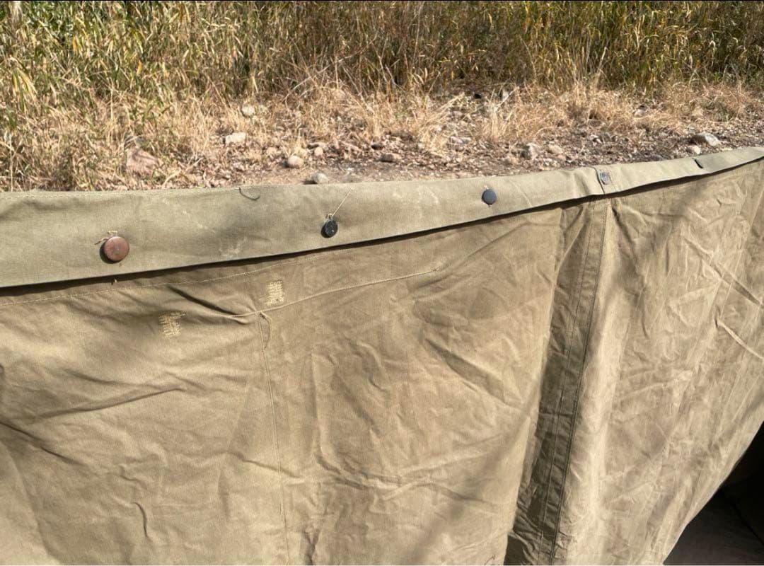 超激レア　40’s US シェルターハーフ　パップテント　軍幕　ビンテージ
