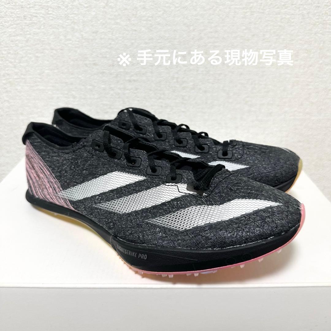 アディダス アディゼロ プライム ストラング スパイク 陸上 短距離 30cm